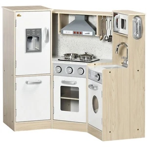 Wooden Kids Kitchen Baby Toddler Pretend Toy Playset for 3-6 Years Girls & Boys - Picture 1 of 11