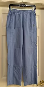 Vera Bradley Halo scrub pant, ceil blue, XS, pre-owned/ excellent condition - Picture 1 of 5