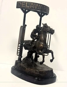 !RARE Vintage NIB 2015 Delaware Park Bronze & Marble Horse Statue from Archives! - Picture 1 of 3