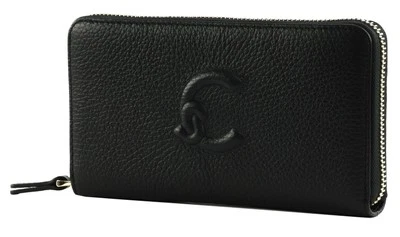 COCCINELLE porte-monnaie Dulse Soft Zip Around Wallet Noir - Photo 1/4