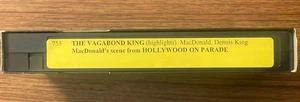 The Vagabond King (Highlights) Jeanette MacDonald, Dennis King VHS Blank Sleeve - Picture 1 of 3