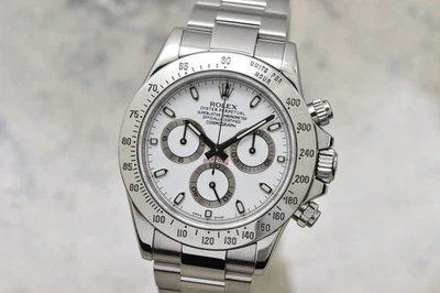 Mens Rolex Cosmograph Daytona White APH Dial Stainless Steel Watch 116520 V Ser - Image 1 of 4