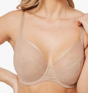 Sujetador Chantelle Parisian Allure para mujer talla 34H sin forro con aros nude - Imagen 1 de 14