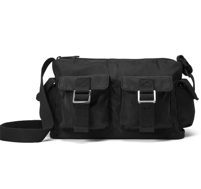 Bolso Bandolera Victoria's Secret Rosa Nylon Carga Negro Nuevo Foto 1 de 4