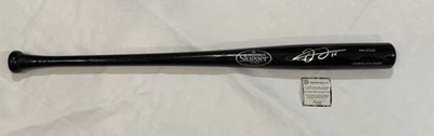 Bate Louisville Slugger negro firmado por Frank Thomas Chicago White Sox Salón de la fama Schwartz Foto 1 de 3