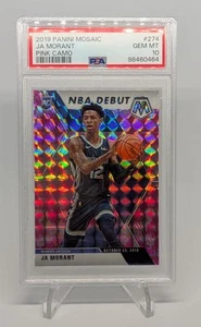 2019-20 Panini Mosaic Ja Morant Pink Camo NBA Debut RC #274 PSA 10 GEM MT Grizz - Picture 1 of 2
