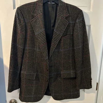 Blazer Polo de Ralph Lauren Pata de Gallo Lana Tweed... Hecho en EE. UU. Foto 1 de 4