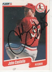 JOHN COSTELLO FIRMADO 1990 FLEER #246 - CARDENALES - Imagen 1 de 1