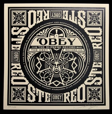 SHEPARD FAIREY hand signiert Party At Moontower box record ed150 2011 obey giant - Bild 1 von 4