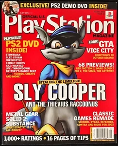 Official U.S. PlayStation Magazine August 2002 Issue 59 PS2 Sly Cooper - Picture 1 of 2