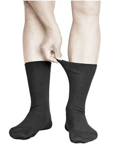 Herren Socken ohne Gummi locker oben weite Passform 98% BAUMWOLLE dünn weich 39-46 - VITSOCKS - Bild 1 von 14