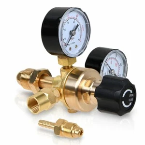 Argon CO2 Regulator Gauge Mig Tig Flow meter Gas Welding Weld Flow Meter CGA-580 - Picture 1 of 10