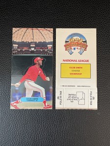 1987 Donruss All-Stars Pop-Ups Ozzie Smith HOF  B0005