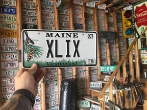 Maine Vainity Nummernschild XLIX römische Ziffer 49 Super Bowl Geburtstag Ford Dodge - Bild 1 von 3
