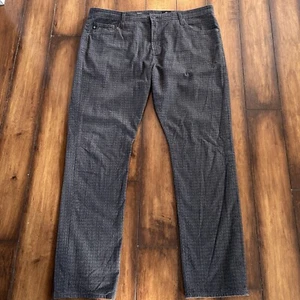 Adriano Goldschmied Pants Mens 40x34 Gray Everett Slim Straight Herringbone - Picture 1 of 8