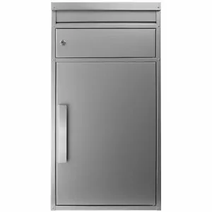 Paketbriefkasten SafePost 65M silber Ral 9006 Design-Paketkasten modern - Bild 1 von 10