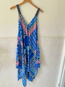 Umbrella Butterfly print spaghetti strap dress Plus US size 1X 3X women summer - Picture 1 of 2