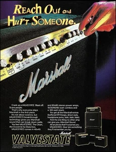 Marshall Valvestate Stereo Endstufe Combo Verstärker 1991 Werbedruck - Bild 1 von 3