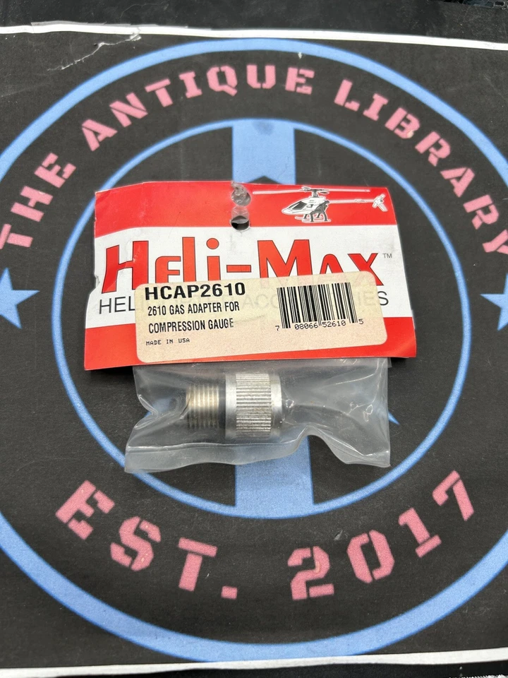 ADAPTADOR DE GAS HELI-MAX HCAP2610 PARA MEDIDOR DE COMPRESIÓN Foto 1 de 1