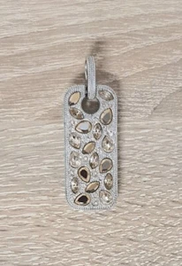 Pierre Lang Modeschmuck Statement Anhänger Gelb Weiße Steine Alte Modelle - Bild 1 von 8
