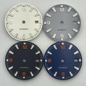 Orologio BOTIONI 31mm Quadrante Nero Blu Bianco Verde Misura Luminosa NH35 3/3.8 Corona - Foto 1 di 10