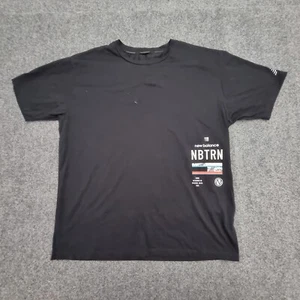 New Balance shirt mens Medium black short sleeve cotton lightweight tee Size M - Picture 1 of 14