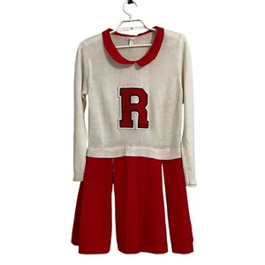 Vintage Style Cheerleader Letter Dress Red White - Picture 1 of 6