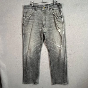 Wrangler grau Distressed gerades Bein Herren Denim Jeans Größe 32 - Bild 1 von 12