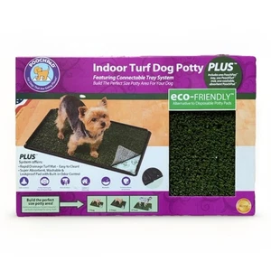 Poochpad Indoor Turf Dog Potty Plus Eco Friendly Odor Inhibitor 16" x 24" - Picture 1 of 2
