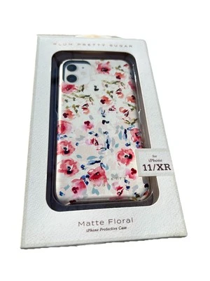 New! Plum Pretty Sugar Matte Floral Protective Case for IPhone 11/XR!! - Image 1 of 2