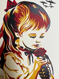 Shepard Fairey Poster Obey Giant War By Numbers Art Print S/N Letterpress XX/450 - Picture 1 of 2