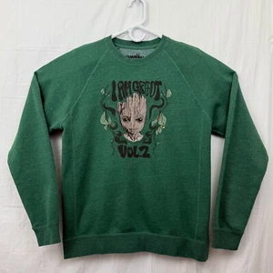 Her Universe Marvel Guardians of the Galaxy Vol 2 Groot Unisex L Sweatshirt Grn - Picture 1 of 7