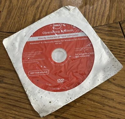 Dell Operating System Windows 8.1 Recovery Media 64 Bit DVD Sealed Genuine RGH4G - Image 1 of 2