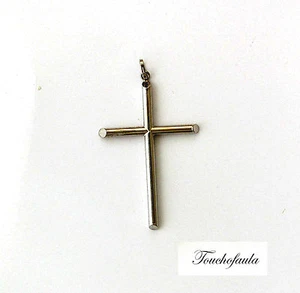 14K WEISSGOLD KREUZ 3,8 GRAMM HOCHGLANZPOLIERT - Bild 1 von 2