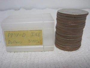 Lote de 20 monedas de dólar Ike Eisenhower 1971 D sin circular - ¡Envío rápido!! - Imagen 1 de 11