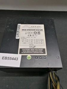 OCZ OCZ-ZS650W-EU ZS Series 650W Power Supply Used Working - Afbeelding 1 van 11