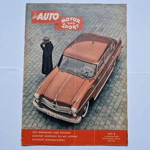 Autozeitschrift: das AUTO MOTOR und SPORT 1958 Nr. 1 Sammlerstück Vintage - Picture 1 of 2