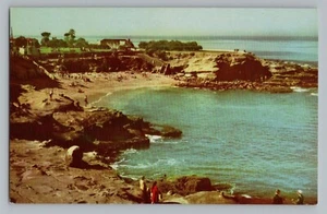 Postal cromada vista frente al mar de La Jolla California CA años 50 - Imagen 1 de 2