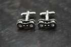 Silver Tone UNBRANDED Bicycle Motorcycle Chain Link Design Cufflinks GUC