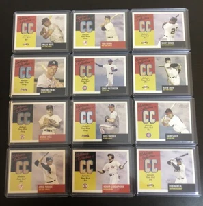 2002 Topps Heritage Clubhouse Collection Relic Complete (12) Card Set Mays Bonds - Picture 1 of 8