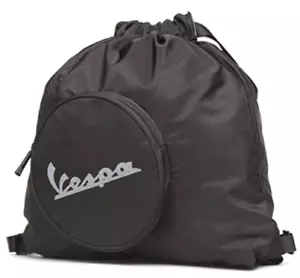 Vespa Borsa Zaino Sacca spiaggia palestra sport-Cloud Nero 48 X 48 X 10 cm - Foto 1 di 4