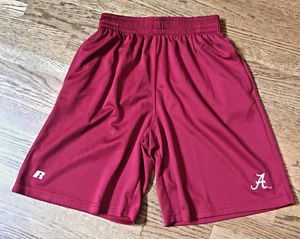 NCAA Alabama Crimson Tide Boys Shorts Size Large 10/12 Russell Brand - Picture 1 of 4