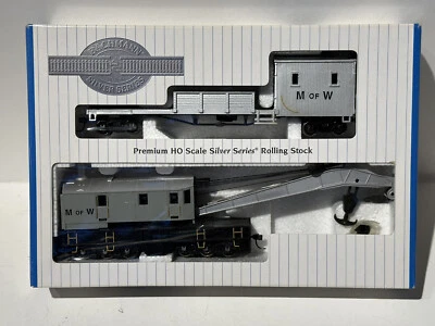 Bachmann SS 250T Crane & Boom Tender M of W - HO Scale Model Train Freight Car - Image 1 of 3