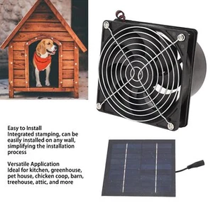 Solar Exhaust Fan Efficient Heat Dissipation Ventilation 50W Solar Panel Fan - Picture 1 of 24