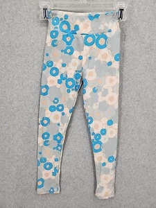 NEW LuLaRoe Kids Leggings Gray/Blue/Tan Circles Pattern S/M - Picture 1 of 6