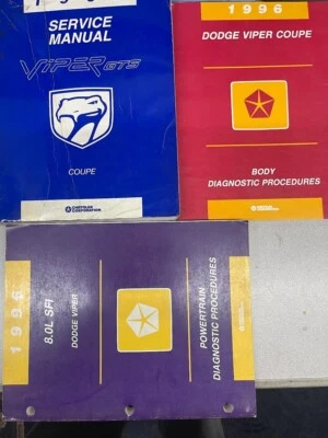 Dodge Viper GTS 1996 cupé servicio reparación taller manual conjunto OEM Foto 1 de 4