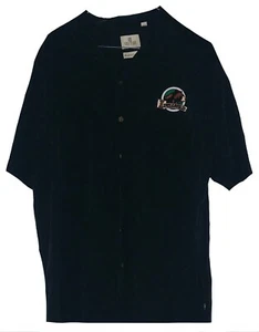 Vintage Idyllwild California Washable Silk Button Shirt Men’s Large Smoky Gray - Picture 1 of 3