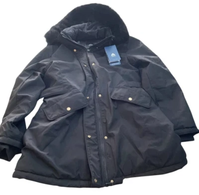 Outdoor Brand women's Jacket Large Faux Fur Black - Image 1 of 4