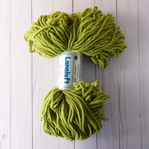 Brown Sheep Lanaloft ~ Lot of 1 ~ #46 Twist of Lime ~ Super Bulky ~ 100% Wool - Picture 1 of 4