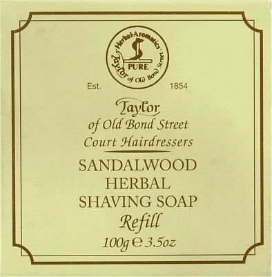 Taylor Of Old Bond Street - Sandalwood Herbal Shaving Soap Refill (100g)